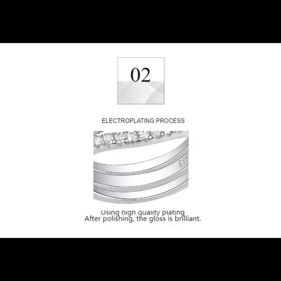 New! Princess Cut & Sapphire 3 ring 3A 6mm cz Sterling Silver Engagement Ring! - Picture 15 of 17